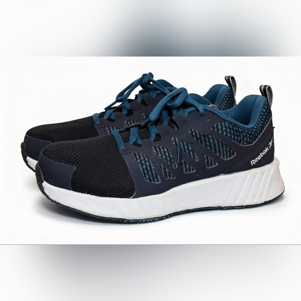 Reebok Fusion Flexweave Work - RB314 Athletic Work Shoe Teal and Black